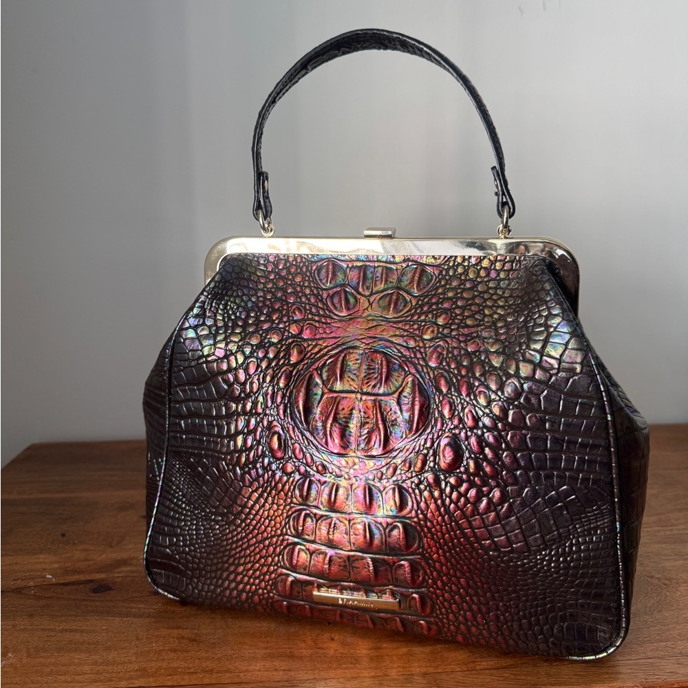 Brahmin Black Pearl Ombre Melbourne Bag